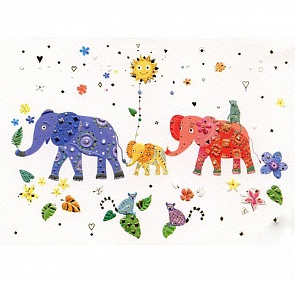 Открытка – Слоны, с конвертом (Turnowsky, MO6362k)